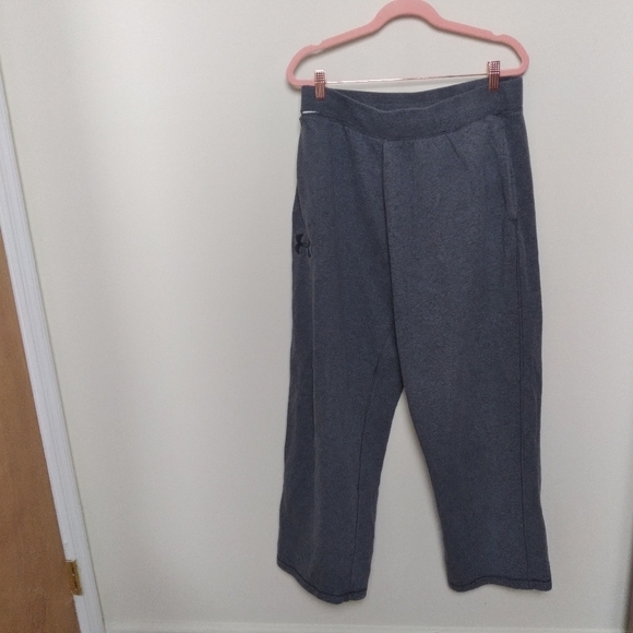 Under Armour Gray Loose Fit Fleece Lined Coldgear Sweatpants Size XL - Picture 2 of 9